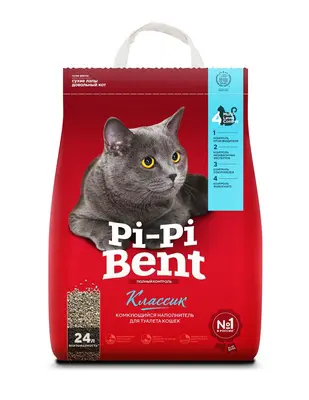 Pi-Pi-Bent комкующийся наполнитель
